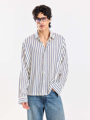 Striped Drape Shirt ( Pre-Order )